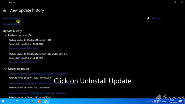 Problem start after update windows 10 - How to uninstall update in windows | Uninstall last updated смотреть онлайн
