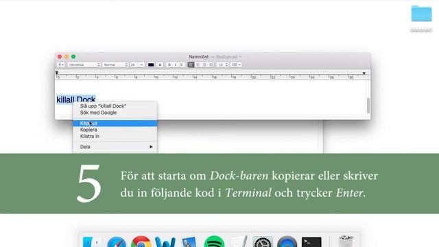 Skapa mellanrum mellan ikoner i Dock-baren på Mac OS X смотреть онлайн