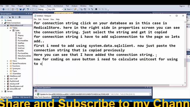 Adding Connection String Tutorial3 смотреть онлайн