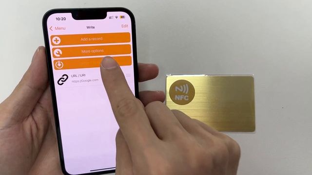 How to use NFC Tools to write URL to NFC metal card. смотреть онлайн