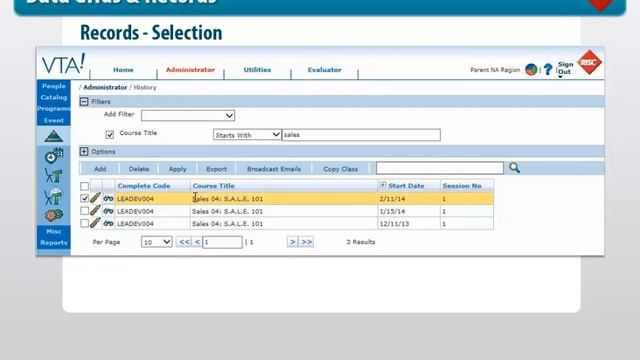Virtual Training Assistant (VTA) Learning Management System (LMS) Backoffice Navigation смотреть онлайн