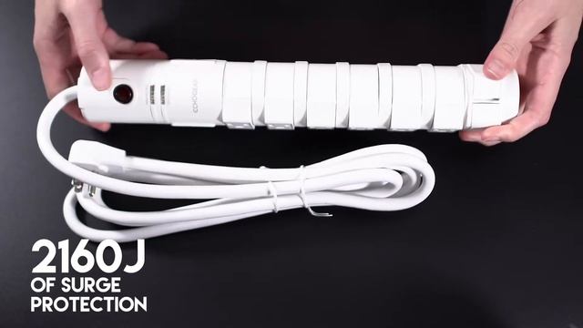 Unboxing The ECHOGEAR Rotating 8 Outlet Surge Protector Power Strip смотреть онлайн