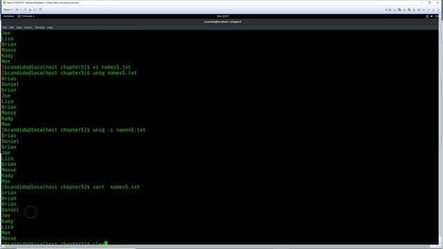 UNIX Chapter 5 uniq Comand смотреть онлайн
