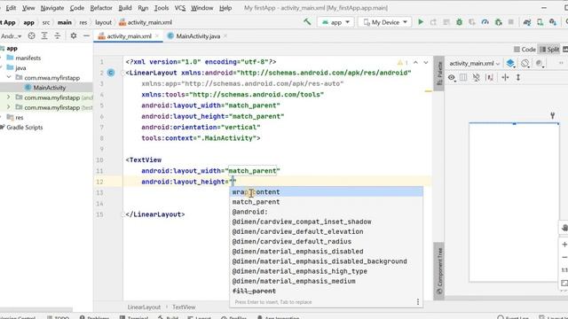 TextView in Android Studio | Set text in TextView | Lecture # 4 | Coding With Nida смотреть онлайн