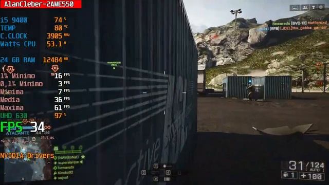 Battlefield 4, teste UHD 630 em Português PT-BR! Notebook 2AME550 смотреть онлайн