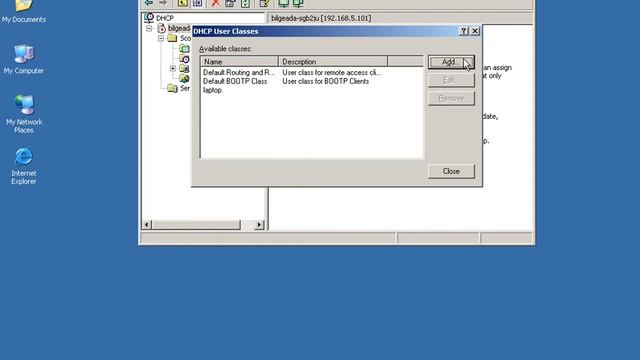 Class settings on DHCP server on windows server смотреть онлайн