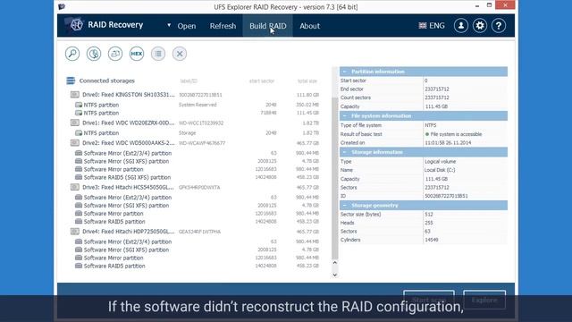 UFS Explorer RAID Recovery version 7 - presentation смотреть онлайн