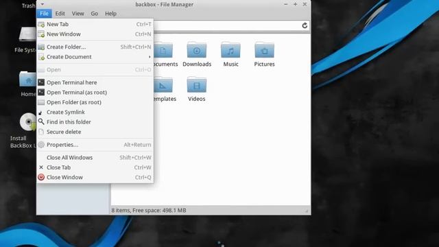 BackBox Linux 4.2 - Boot and Desktop смотреть онлайн