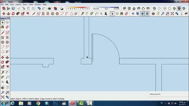 SketchUp 2D Door ,Window Tutorial:- 04 for Beginners смотреть онлайн