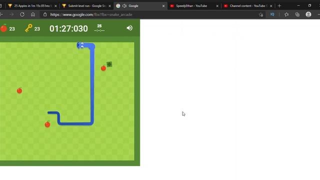 Key WR|Google Snake:(Slow) Large Key #4|50 Apple [2:53.983]| смотреть онлайн