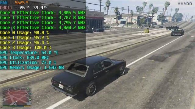 AMD A8 9600 vs GTA V (5) & Windows 11 смотреть онлайн