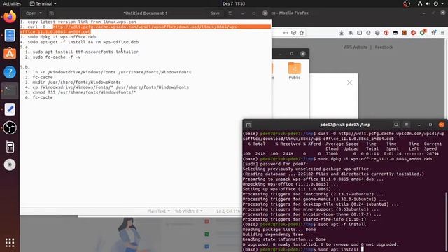 Install WPS Office in Ubuntu 19.10 смотреть онлайн