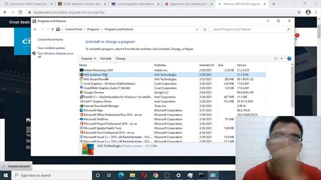 TUTORIAL CARA UNINSTALL DAN HAPUS ANTIVIRUS AVG FREE CEPAT DAN SIMPEL ANTI VIRUS AVG 2021 смотреть онлайн