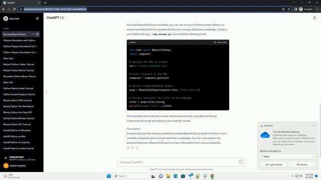 pip install bs4 python 3 смотреть онлайн