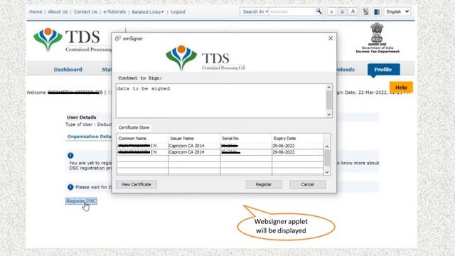 E Tutorial Series Chapter #05 English - Digital Signature Registration смотреть онлайн