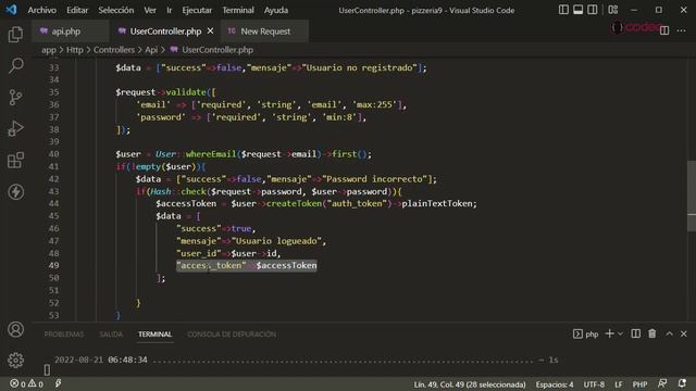 API para el LogIn 24 | Curso FullStack App para Pizzerías en Laravel y Android смотреть онлайн