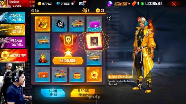 Lost 2 Lakh Diamond😢 New Yokai Incubator & Goldom Ghost Bundle -Garena Free Fire смотреть онлайн