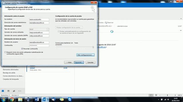 Cuenta exchange en Outlook: IMAP смотреть онлайн