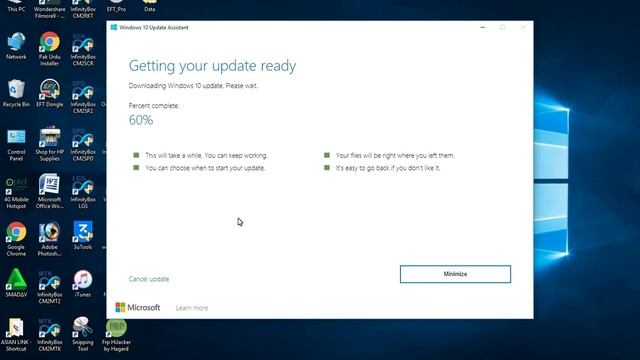 How to Update Windows 10 to Latest Version Without Losing Files and Applications 2021 смотреть онлайн