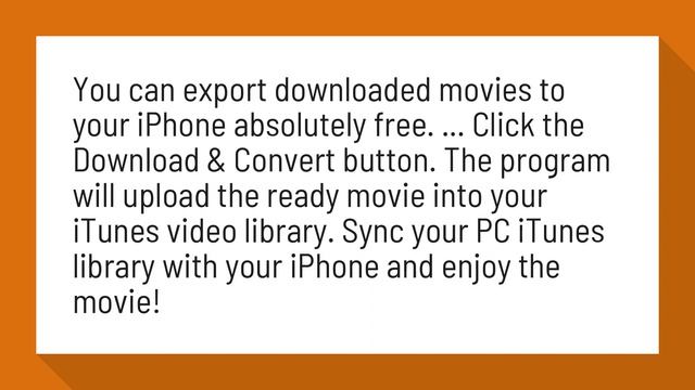 Can I download a movie to my Iphone? смотреть онлайн