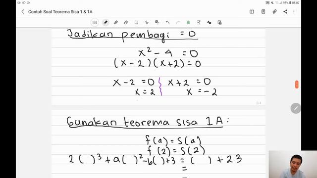 Polinomial (Suku Banyak) ~ Contoh Soal Teorema Sisa 1 dan 1A смотреть онлайн