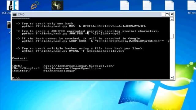 open findmyhash in the cmd смотреть онлайн