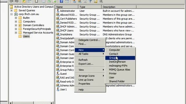 Forefront Lab - Create a Security Group for DirectAccess Clients on DC01 (Part 05/42) смотреть онлайн