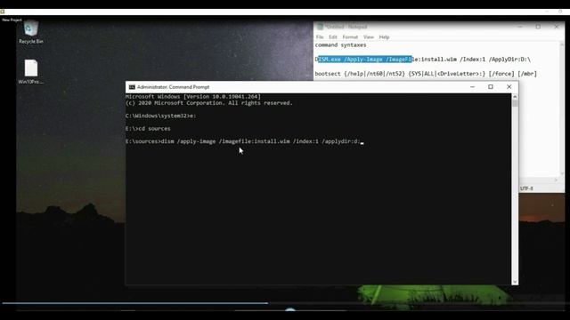 Installing windows using command line / command prompt without using an installer смотреть онлайн