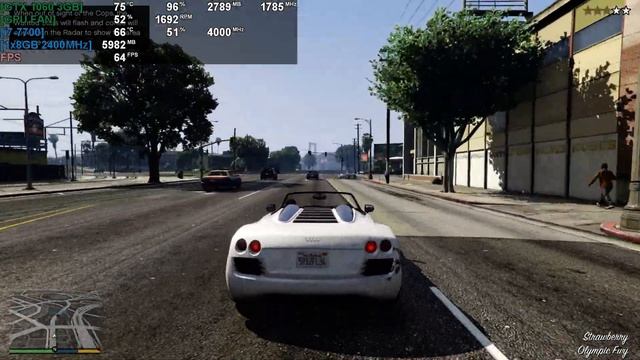 Grand Theft Auto V - i7 7700 - Gainward GTX 1060 3GB - 8GB RAM - 1080p - Gameplay смотреть онлайн