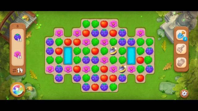 Gardenscapes, Прохождение 1 смотреть онлайн