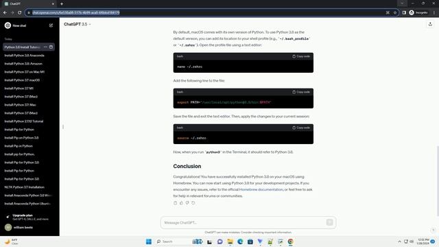 install python 3 8 brew смотреть онлайн