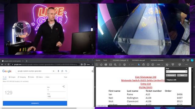 Live Giveaways - Live Draw 05/06/2023 смотреть онлайн