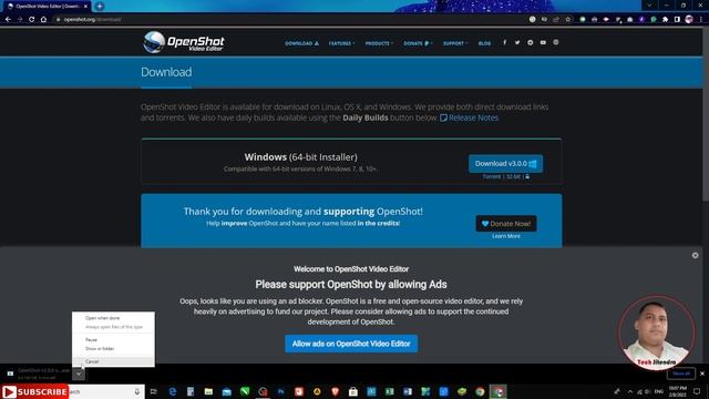 How to Download and Install OpenShot Video Editor Windows 10 Free.HINDI @Techjitendra815 смотреть онлайн