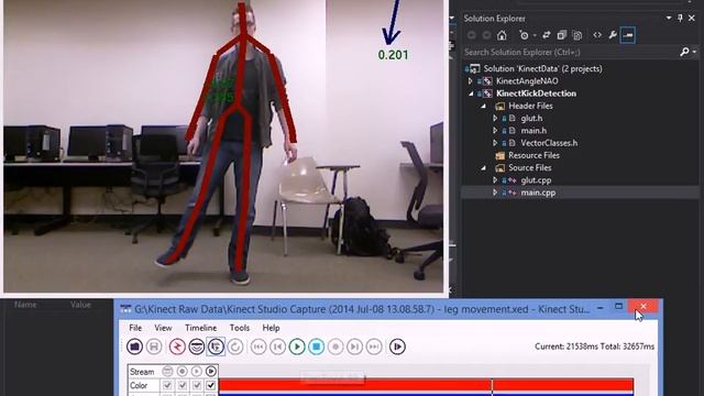 Software Utility for Extracting Human Joint Positions from Kinect Data смотреть онлайн