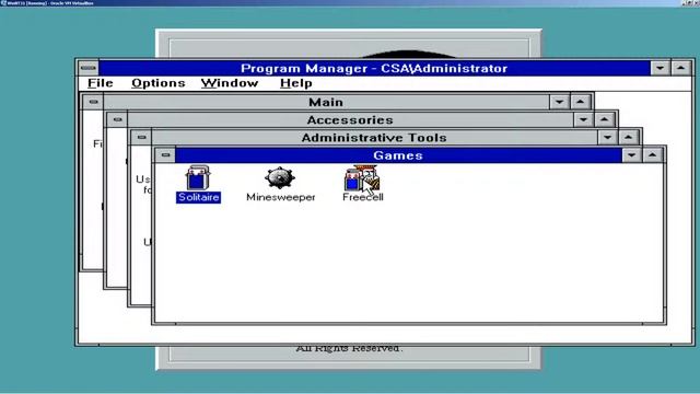 Microsoft Windows NT 3.1 Advanced Server смотреть онлайн