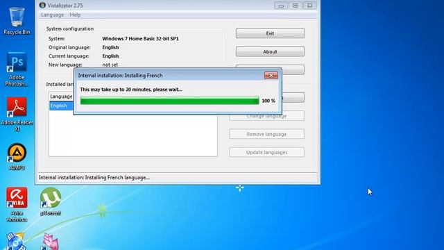 Mettre windows 7 en francais avec Vistalizator exe смотреть онлайн