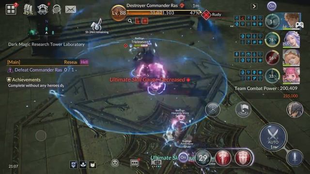 Seven Knight 2 (Global) - Commander Ras Hell Mode смотреть онлайн