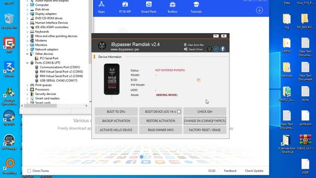 iPhone locked to Owner ios 15.7.1 unlock easy / icloud bypass / iBypasserRamdiskAIOv2.4 (windows) смотреть онлайн