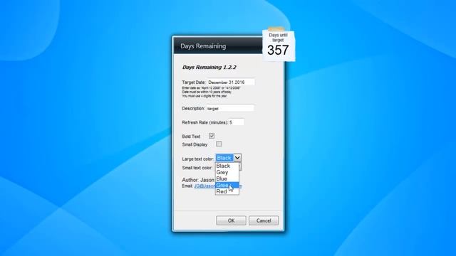 Days Remaining Windows 7 Gadget смотреть онлайн