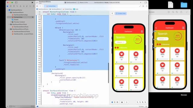 Learn ios app development with SwiftUI | Dashboard Screen | Part - V | Learn SwiftUI смотреть онлайн