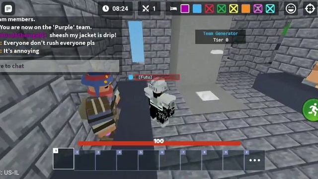 Playing Roblox Bedwars on mobile be like( roblox bedwars) смотреть онлайн