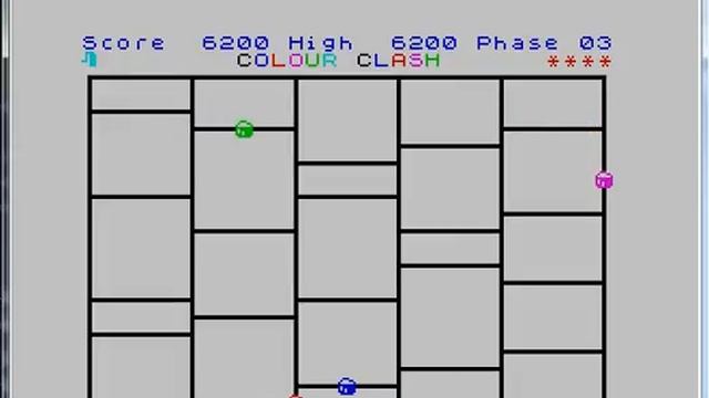 Colour Clash - ZX Spectrum - emulador EmuZWin 2.1 - probado Windows 7 x64 смотреть онлайн