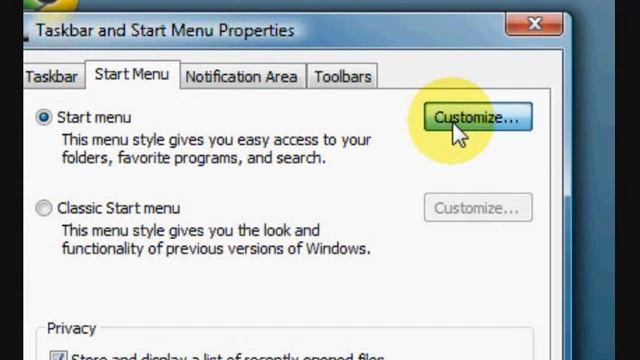 How to get the run command back in Windows Vista start menu. смотреть онлайн