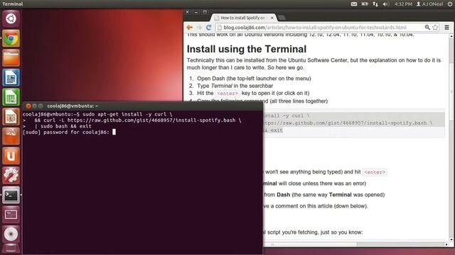 How to install Spotify on Ubuntu (for technotards) (works on all Ubuntu versions) смотреть онлайн