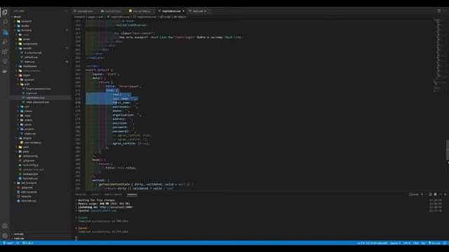 Валидация форм в Nuxt.js с помощью VeeValidate смотреть онлайн