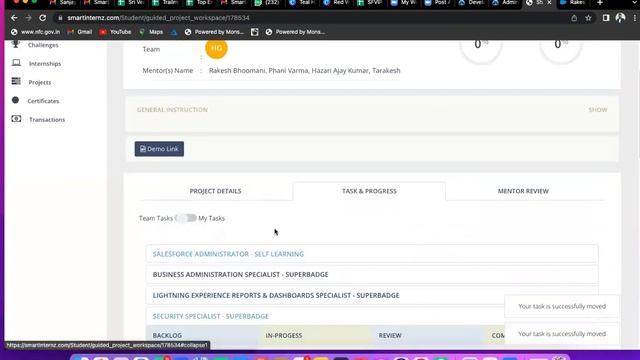 How to download certificate for SALES FORCE INTERNSHIP certificate смотреть онлайн