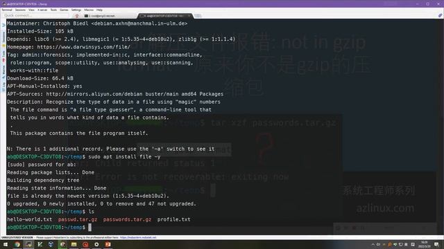 tar解压文件报错: not in gzip format：原来你不是gzip的压缩包 смотреть онлайн