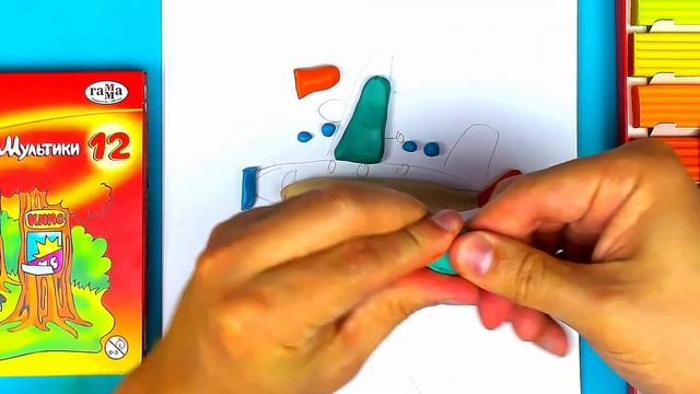 Как лепить САМОЛЕТ - ЛЕПКА из пластилина смотреть онлайн