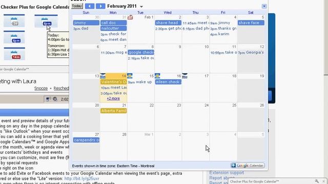 Checker Plus for Google Calendar - Demo смотреть онлайн