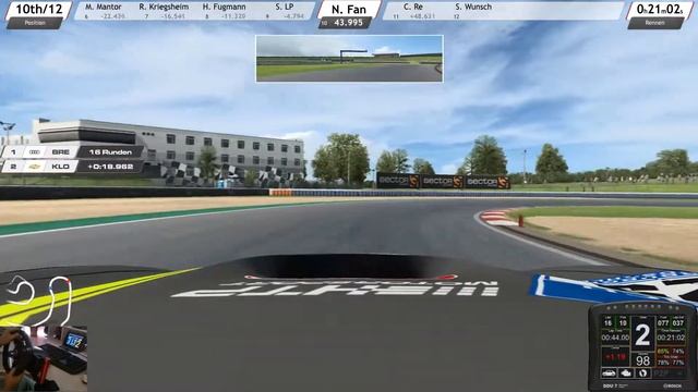 RaceRoom Experience - GT3 - Oschersleben - Online - Liga - Rennen смотреть онлайн